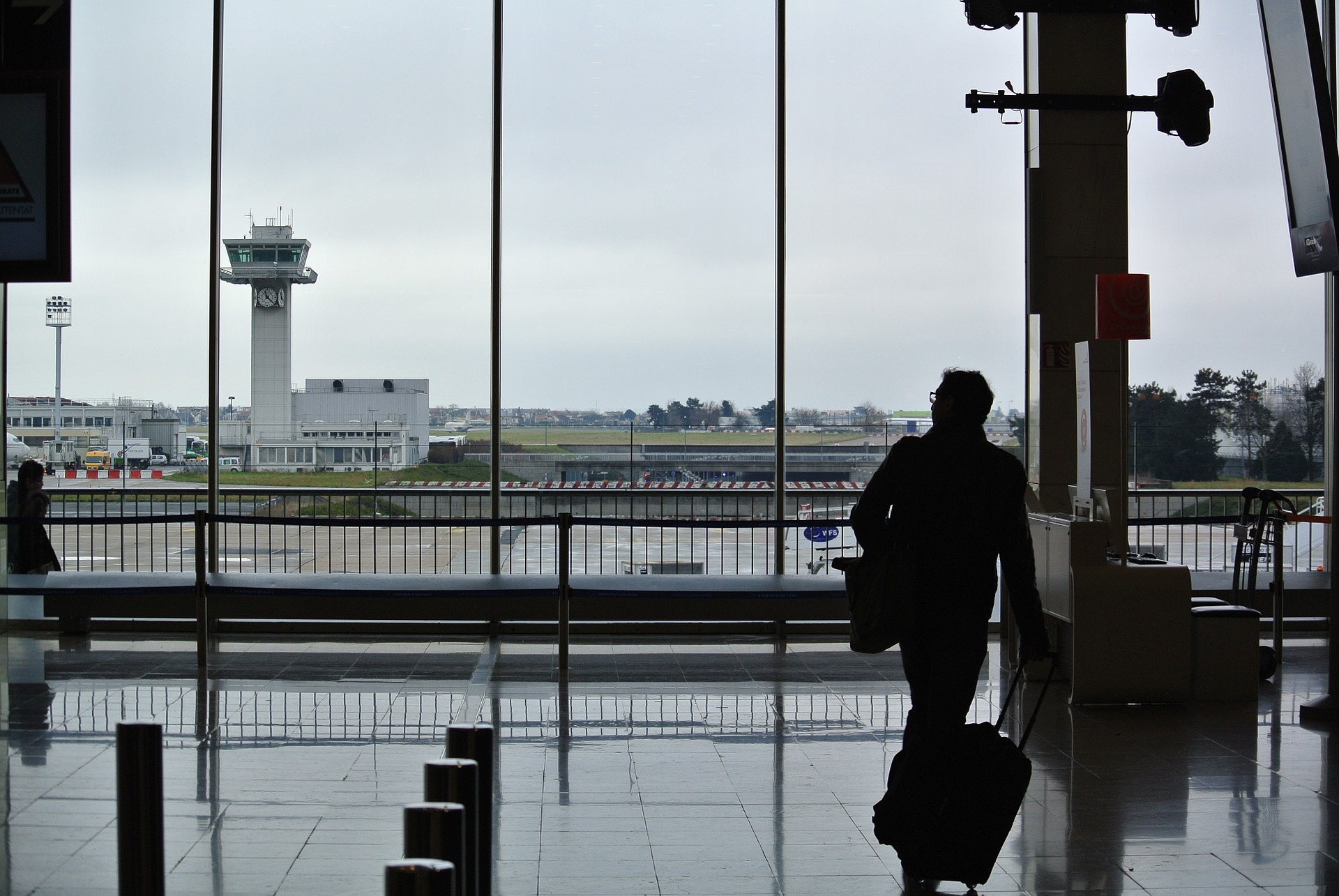 airport view from deck